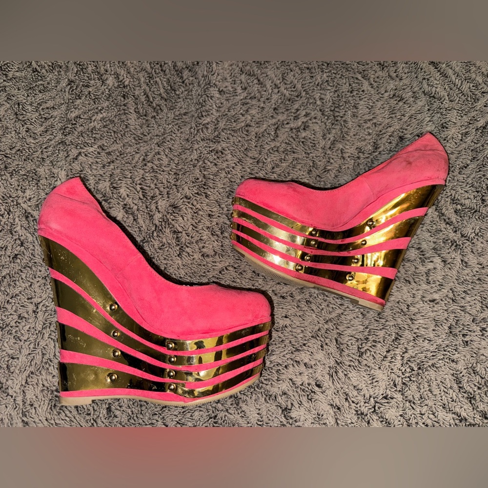 (Read description) Alba Footwear Hot Pink 5” Heels Elisa-1 Fuchsia size 8.5